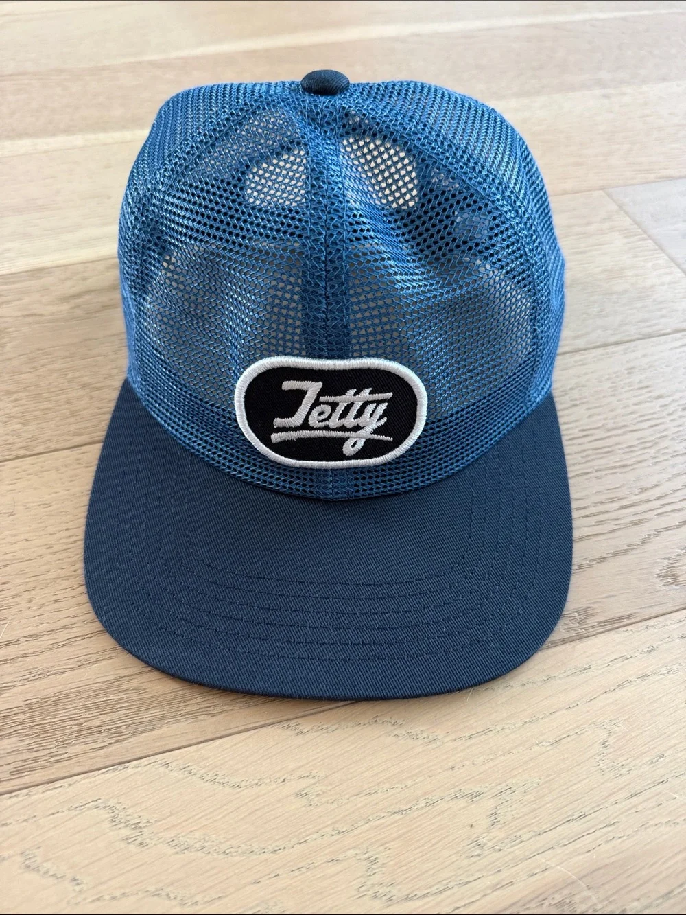 Jetty Blue Mesh Trucker Hat - Men's Casual Snapback